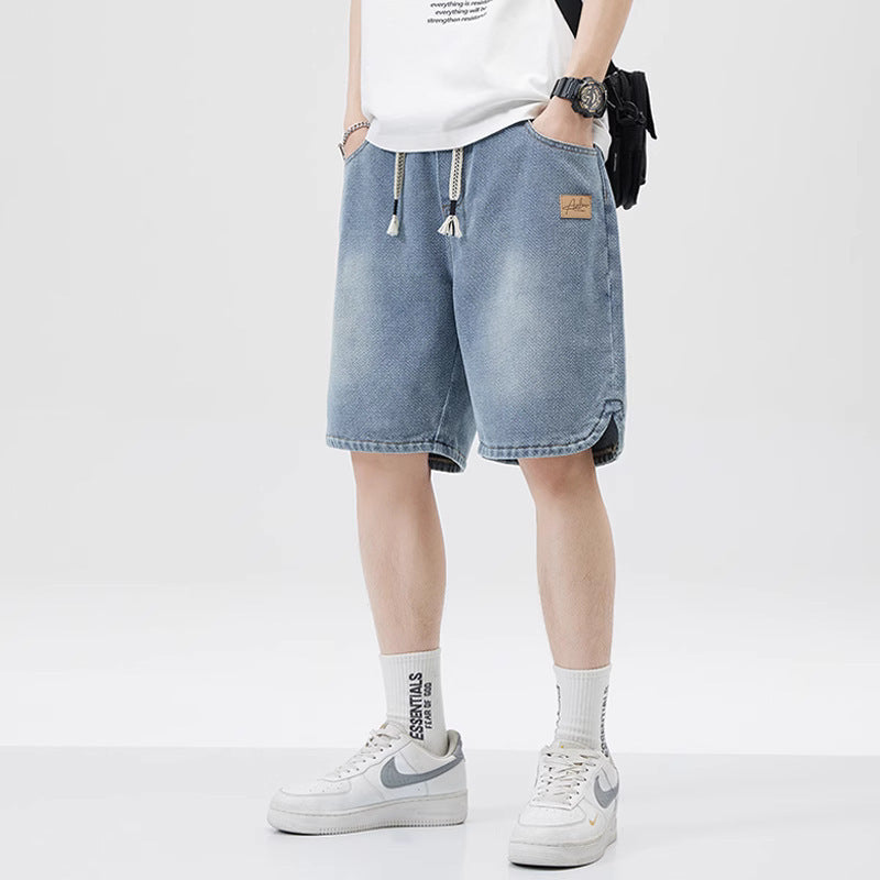 Alvaro - Lockere Jeansshorts