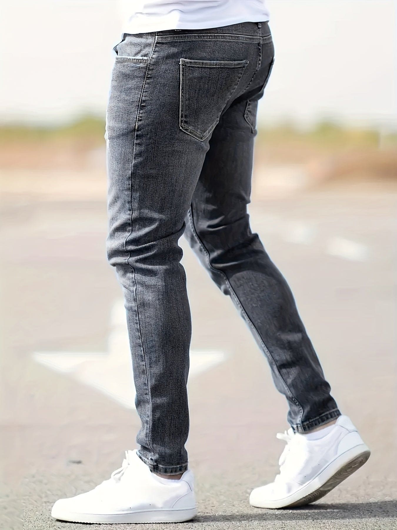 Steve | klassieke taillierte denimjurk.