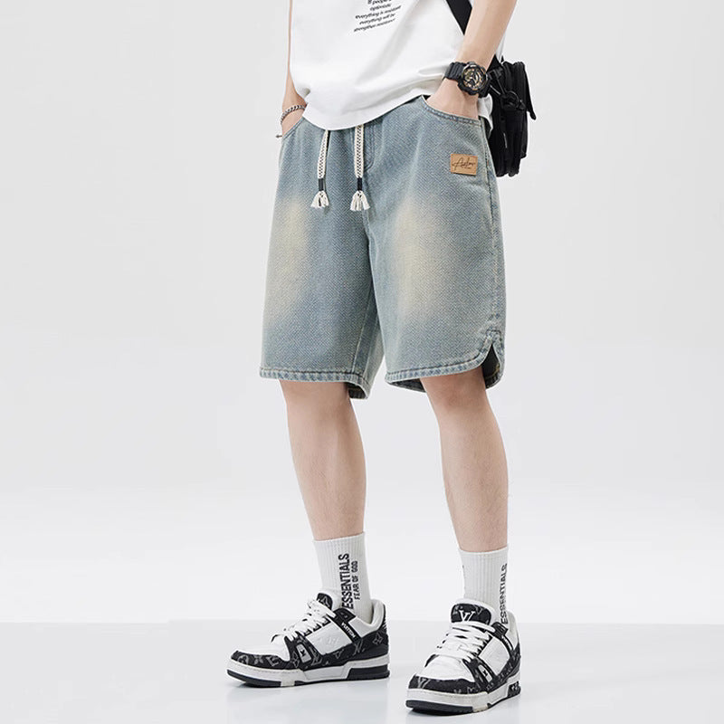 Alvaro - Lockere Jeansshorts