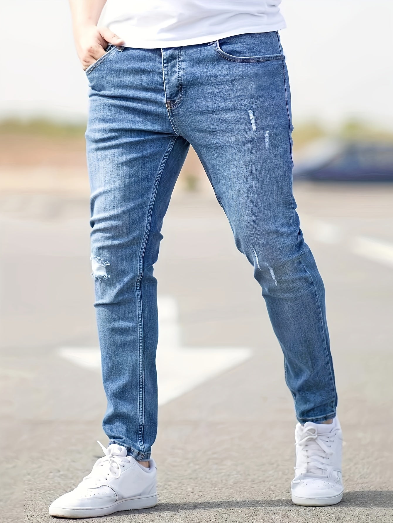 Steve | klassieke taillierte denimjurk.