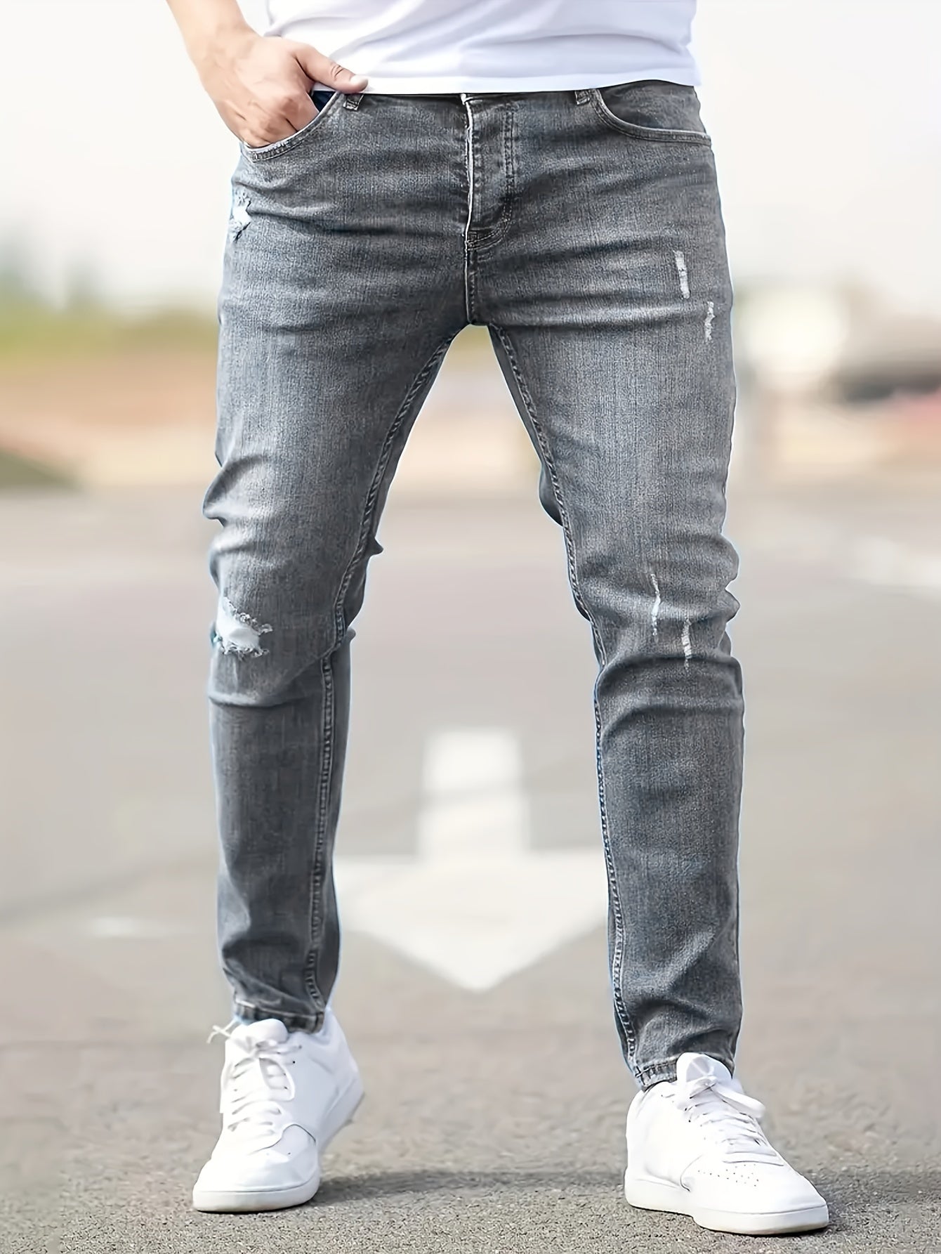 Steve | klassieke taillierte denimjurk.