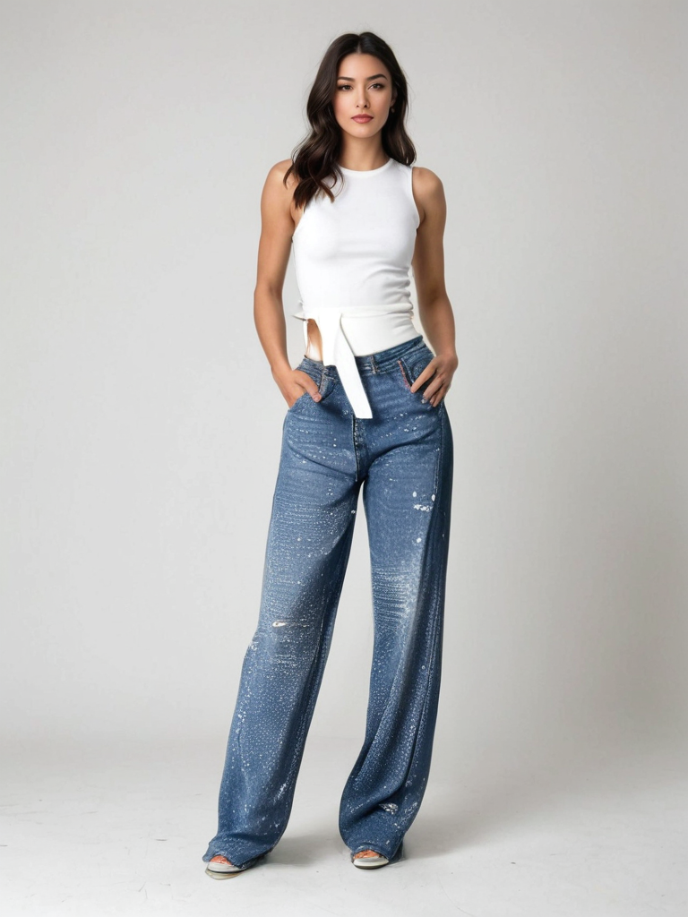 Gertrud | Elegante Glitzer Hose