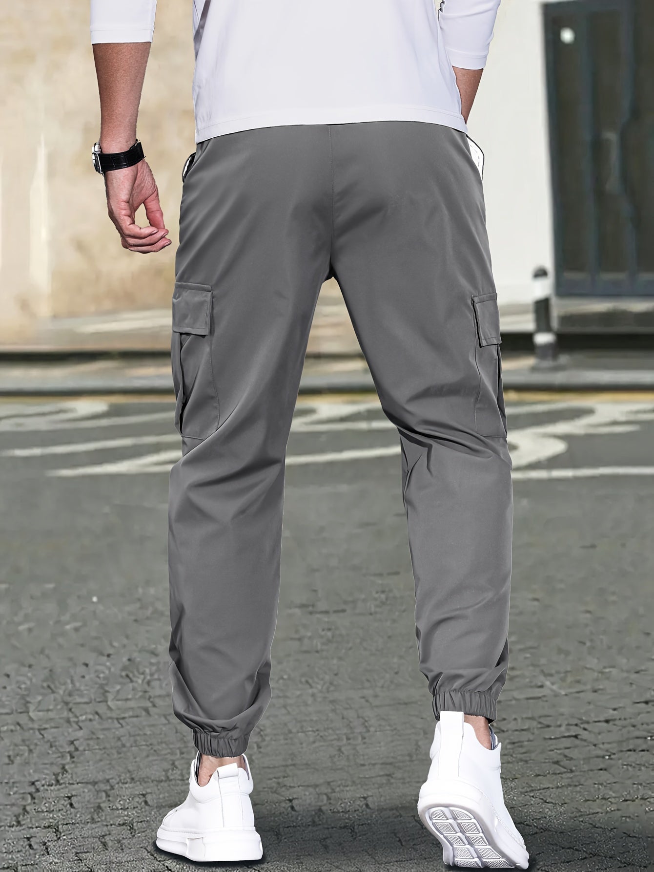 North | trendy stretch cargohose voor het najaar.