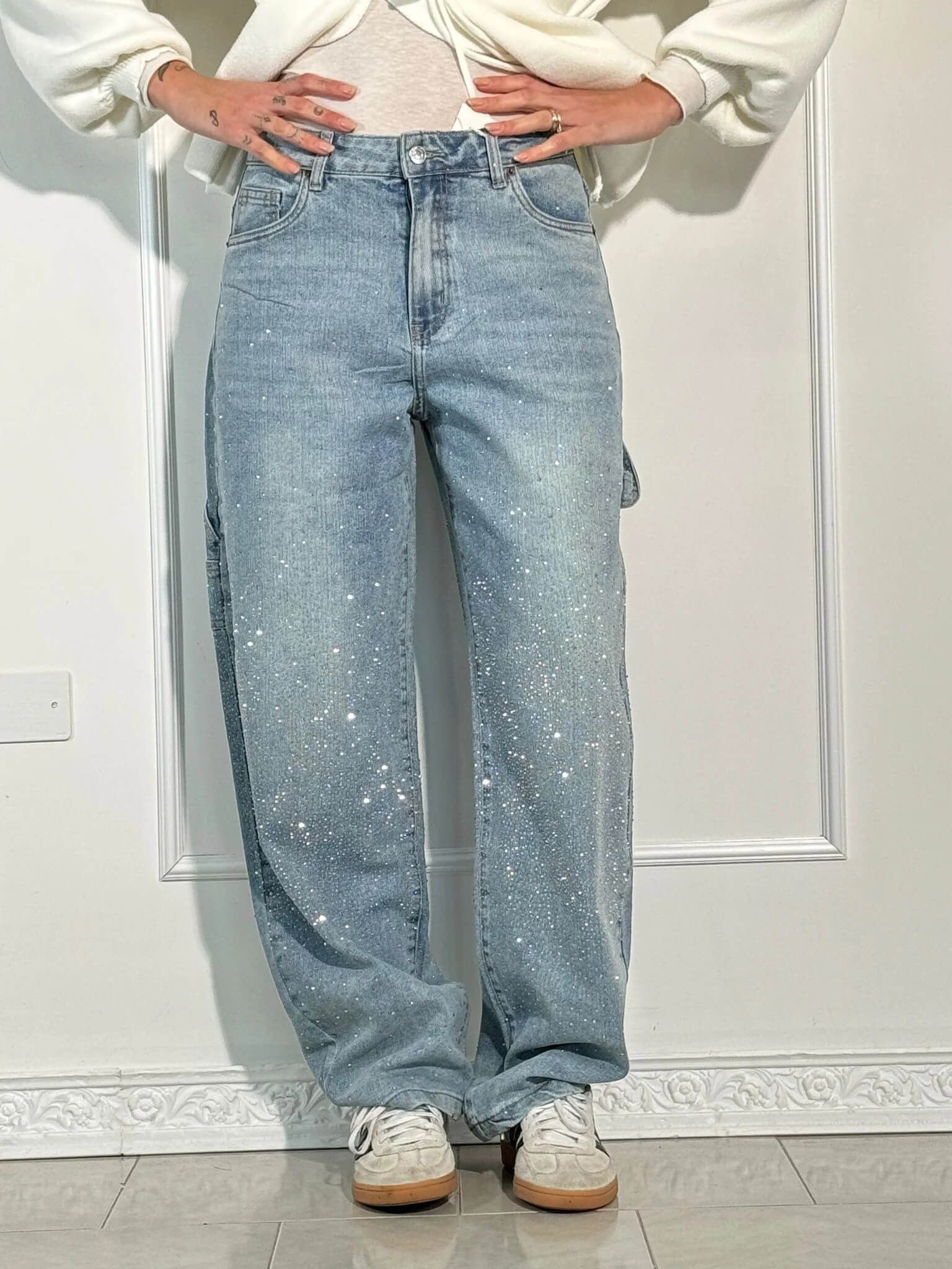 Gertrud | Elegante Glitzer Hose