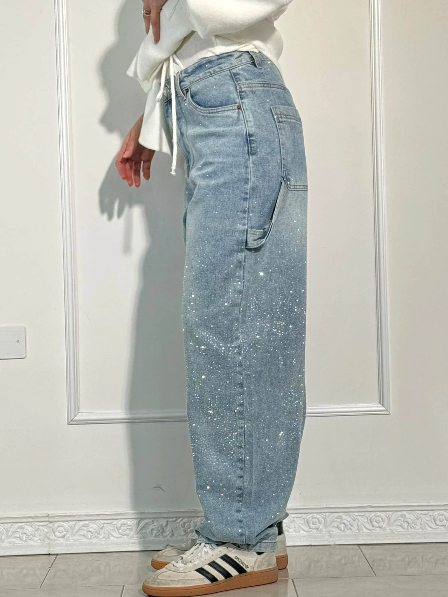 Gertrud | Elegante Glitzer Hose