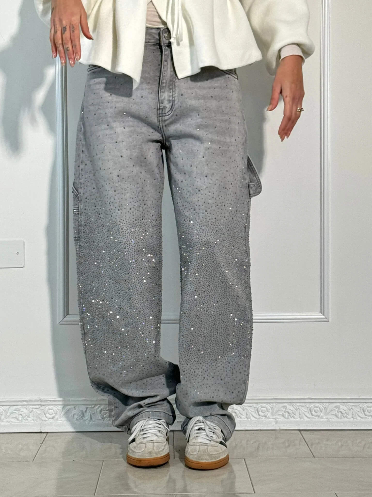Gertrud | Elegante Glitzer Hose
