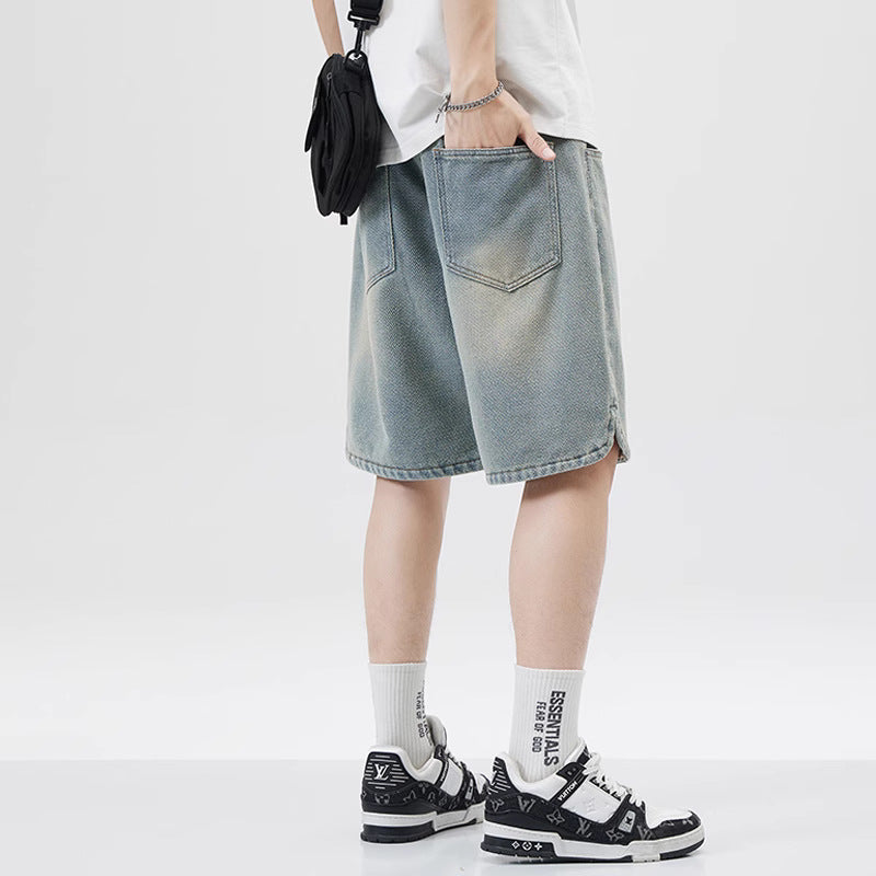 Alvaro - Lockere Jeansshorts