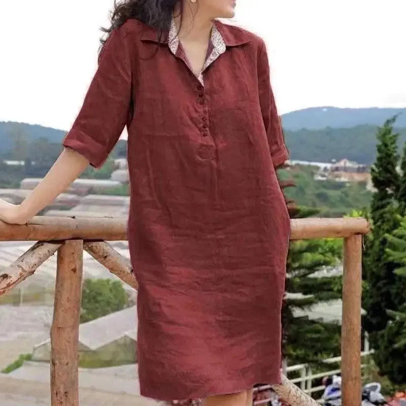 Thali | mittellanges Kleid für den Frühling