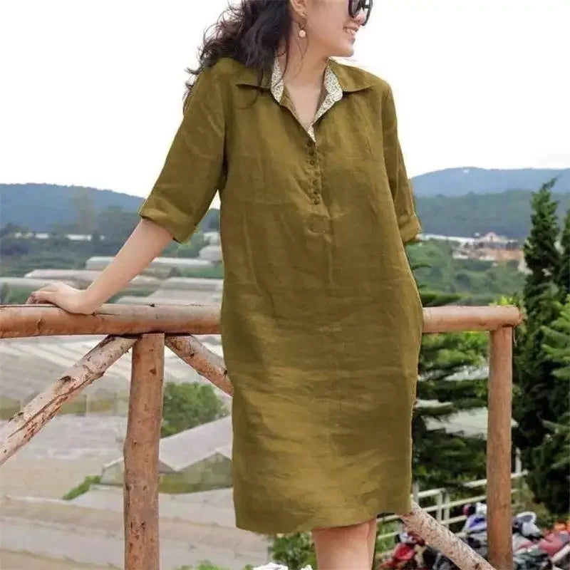 Thali | mittellanges Kleid für den Frühling