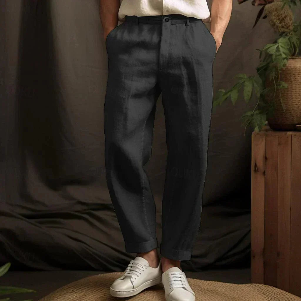 Koby | elegante leinen zomerjurk