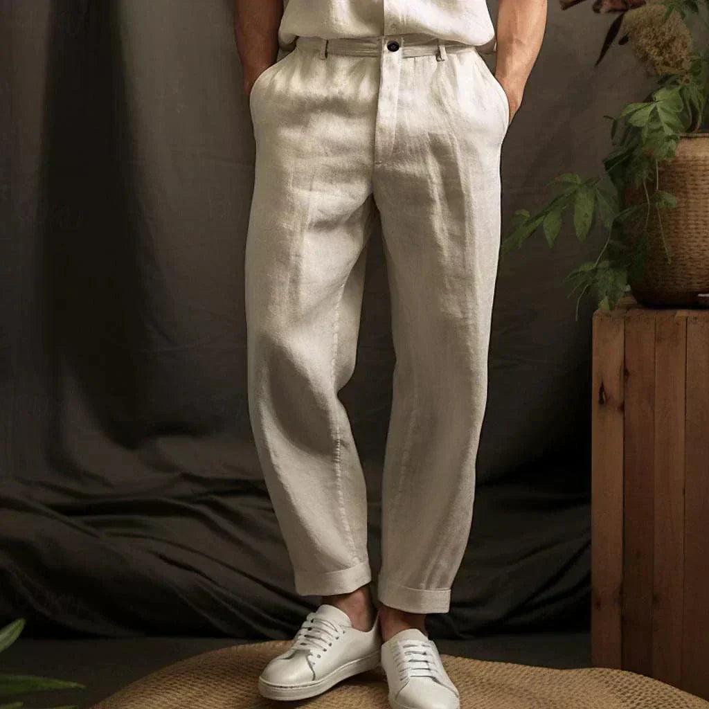 Koby | elegante leinen zomerjurk