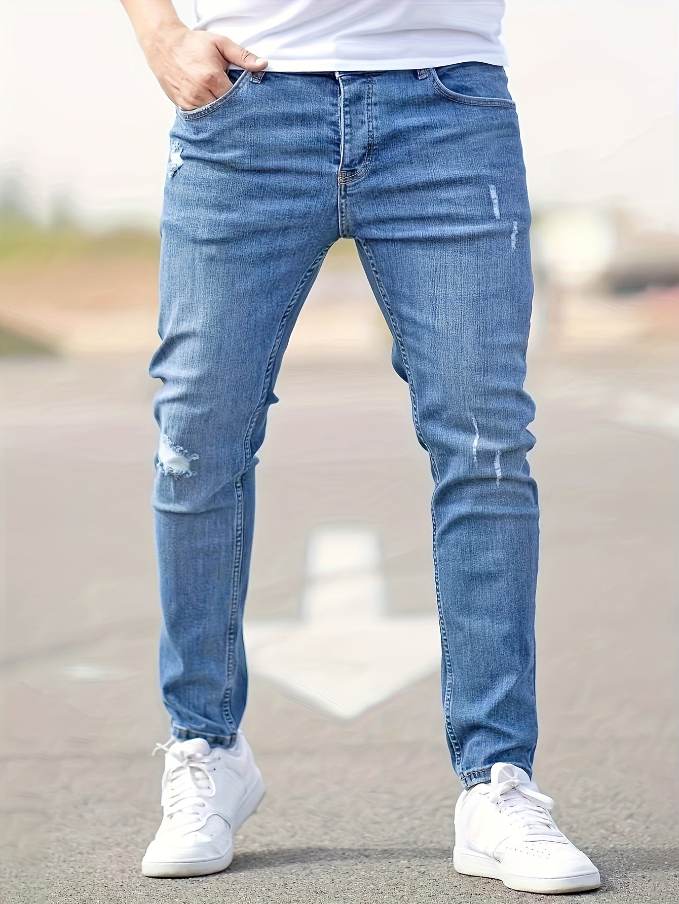 Steve | klassieke taillierte denimjurk.